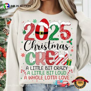 2025 Christmas Crew Merry Xmas Comfort Colors Shirt