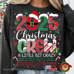 2025 Christmas Crew Merry Xmas Comfort Colors Shirt