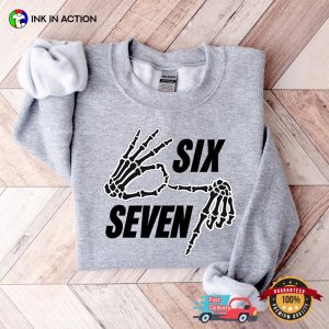 6 7 Meme Skeleton Hand Spooky Season T shirt 2