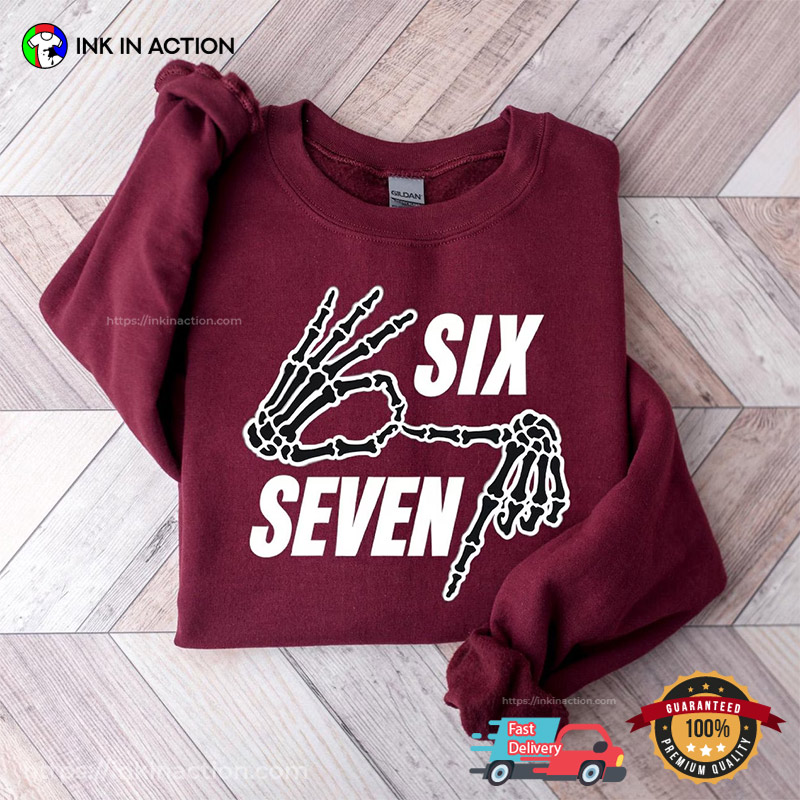 6 7 Meme Skeleton Hand Spooky Season T-shirt 6 7 Meme Skeleton Hand Spooky Season T-shirt