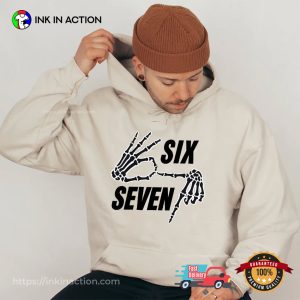 6 7 Meme Skeleton Hand Spooky Season T-shirt