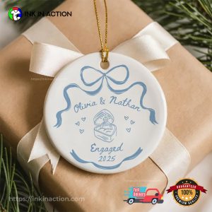 Announcement Wedding Gift Christmas Ornament
