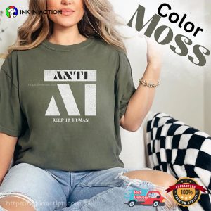 Anti-AI Keep It Human Comfort Colors Shirt