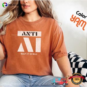 Anti-AI Keep It Human Comfort Colors Shirt
