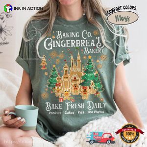 Baking Co Gingerbread Bakery Disney Comfort Colors Shirt 2 InkInAction.com