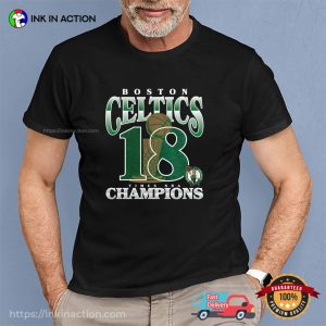 Boston Celtics 18 Times NBA Finals Champions T-shirt