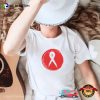 Brushstroke Red Ribbon For AIDS T-shirt