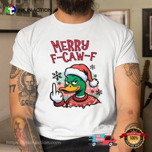 Cheeky Duck Merry F-Caw-F Cartoon T-shirt