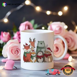 Christmas Forest Animals Coffee Cup