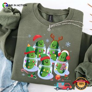Christmas Pickle Holiday Cucumber T shirt 3