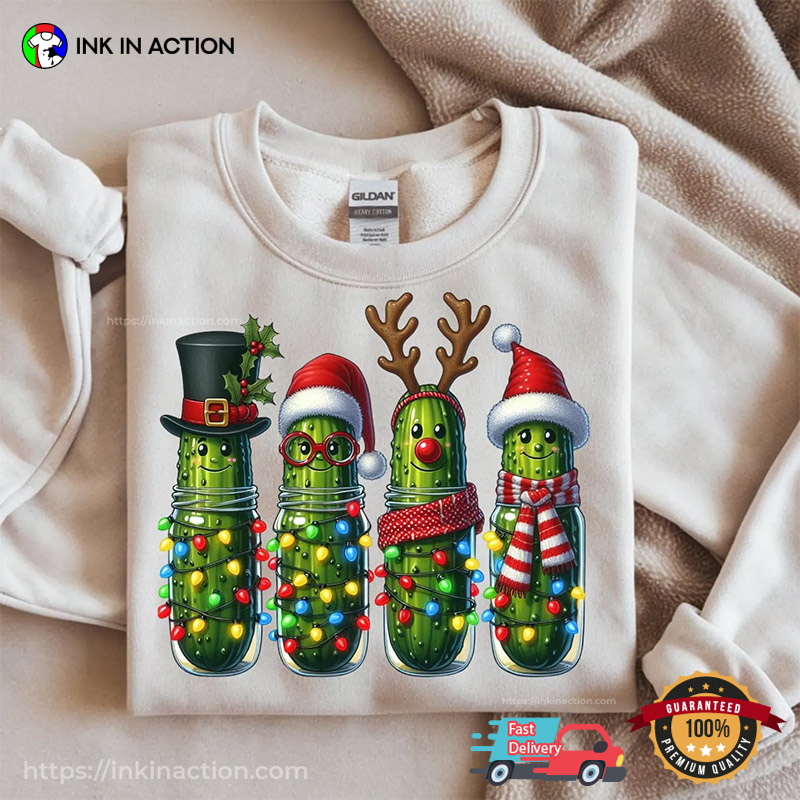 Christmas Pickle Jars Funny Pickle Lover T-shirt Christmas Pickle Jars Funny Pickle Lover T-shirt