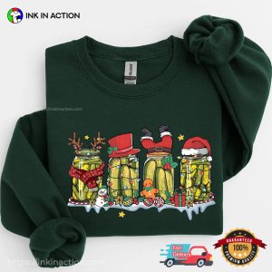 Christmas Pickle Jars Santa Claus Shirt