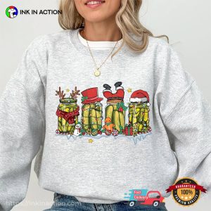 Christmas Pickle Jars Santa Claus Shirt Christmas Pickle Jars Santa Claus Shirt