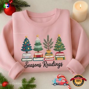 Christmas Tree Book Seasons Readings T-shirt