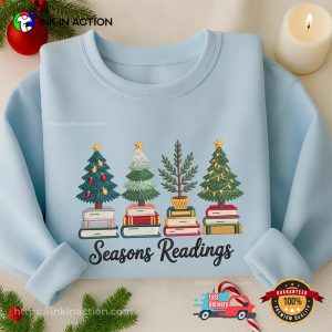 Christmas Tree Book Seasons Readings T-shirt