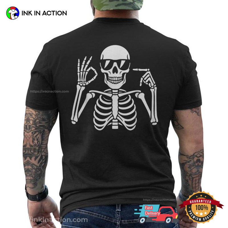 Cool Skeleton Six Seven Halloween Back T-shirt Cool Skeleton Six Seven Halloween Back T-shirt