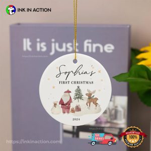 Custom Baby’s First Christmas Christmas Gifts For Kids Ornament