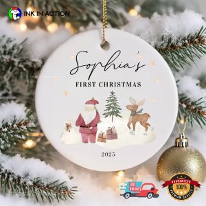 Custom Baby's First Christmas Christmas Gifts for Kids Ornament InkInAction.com