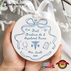 Custom Nurse Christmas Graduation Gift T-shirt