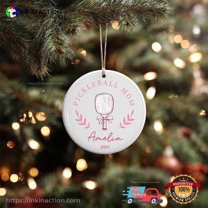 Custom Pickleball Mom Christmas Ornament