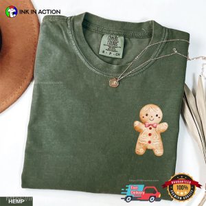 Cute Boy Gingerbread Christmas Comfort Colors Shirt 3 InkInAction.com