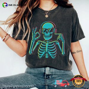 DJ Skeleton 67 Halloween Comfort Colors T-shirt