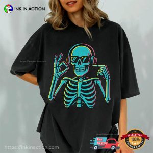 DJ Skeleton 67 Halloween Comfort Colors T-shirt