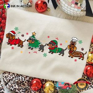 Dachshund Dogs Merry Christmas Shirt