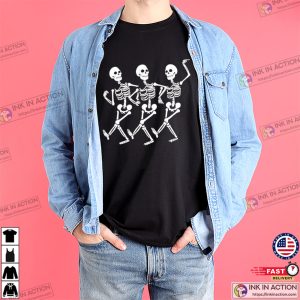 Dancing Halloween Skeleton Holiday T-shirt