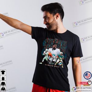 Dolphins Tyreek Hill The Cheetah 90s Collage T shirt 2