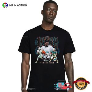 Dolphins Tyreek Hill The Cheetah 90s Collage T-shirt