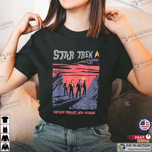 Explore Strange New Worlds Fan Art star trek shirt