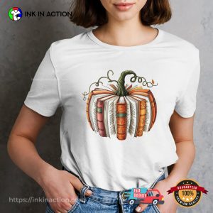 Fall Book Pumpkin, Book Lovers Tee