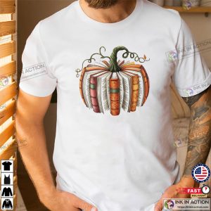 Fall Book Pumpkin, Book Lovers Tee
