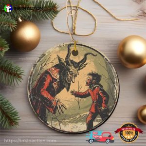Folklore Krampusnacht Christmas Vintage Ornament 3 InkInAction.com