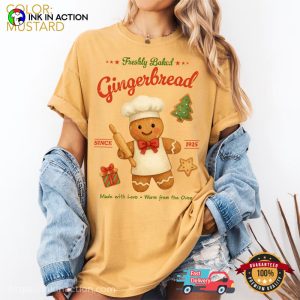 Freshly Baked Gingerbread Retro Christmas Comfort Colors Shirt