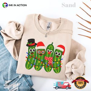 Funny Christmas Pickles Family Animation Shirt 2