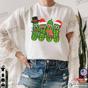 Funny Christmas Pickles Family Animation Shirt Funny Christmas Pickles Family Animation Shirt