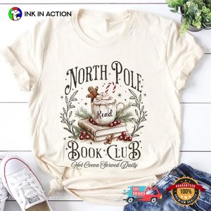 Funny North Pole Book Club Christmas Bookish T-shirt