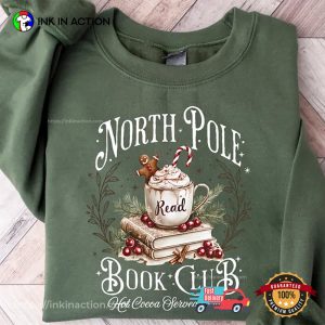 Funny North Pole Book Club Christmas Bookish T-shirt