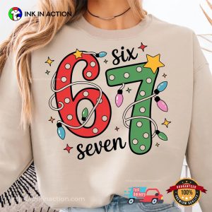 Funny Six Seven Meme Christmas T-shirt