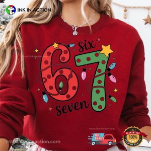 Funny Six Seven Meme Christmas T shirt