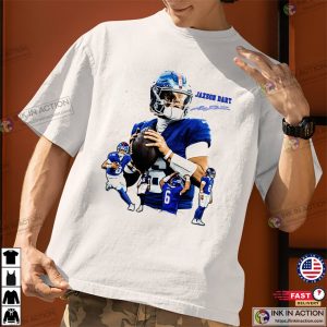 Giants Jaxson Dart The Arrival Signature T-shirt