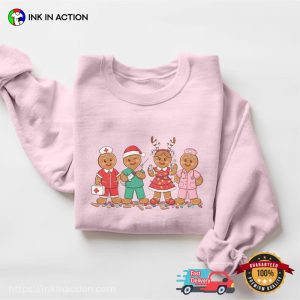 Gingerbread Nurse Christmas Holiday Shirt