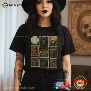 Gothic Christmas Krampusnacht Vintage Stamp Shirt 3 InkInAction.com