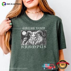 Gothic Folklore Gruss Vom Krampus Comfort Colors Shirt