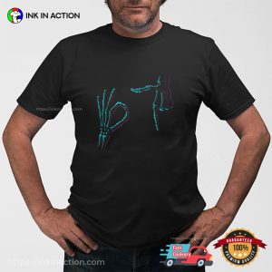 Halloween 67 Meme Skeleton Hand Tee 2