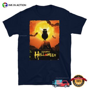 Happy Halloween Scary Owl T-shirt