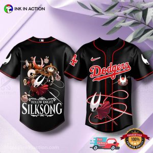 Hornet Hollow Knight Silksong LA Dodgers Baseball Jersey