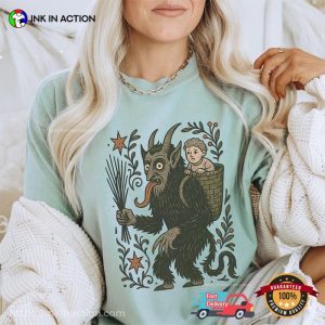 Horror Christmas Krampus Holiday Comfort Colors Shirt